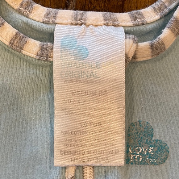 Love to Dream Baby Sleep sack in Light Blue and Gray - Picture 5 of 9